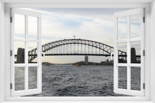 Fototapeta Naklejka Na Ścianę Okno 3D - Sydney Harbour Bridge from ocean