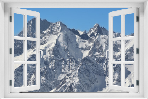 Fototapeta Naklejka Na Ścianę Okno 3D - Mont Blanc Massif
