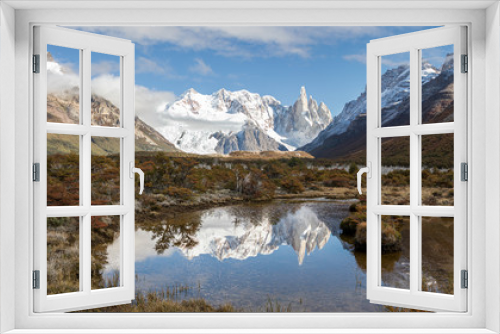 Fototapeta Naklejka Na Ścianę Okno 3D - Fitz Roy und Cerro Torre in Agentinien Chile