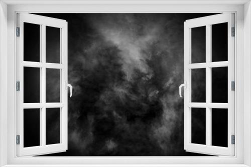 Fototapeta Naklejka Na Ścianę Okno 3D - white cloud and black sky textured background