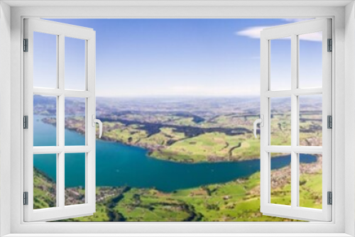 Fototapeta Naklejka Na Ścianę Okno 3D - Lake Lucerne view from Rigi Mountain