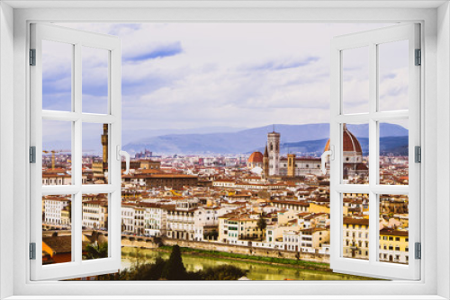Panoramic view of the city of Florence Italy