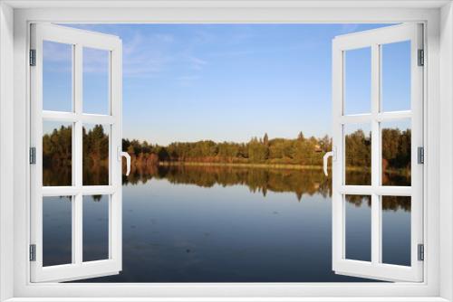 Fototapeta Naklejka Na Ścianę Okno 3D - Calm Reflections, Elk Island National Park, Alberta