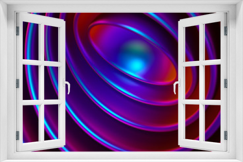 Fototapeta Naklejka Na Ścianę Okno 3D - Geometric background. 3d illustration, 3d rendering.