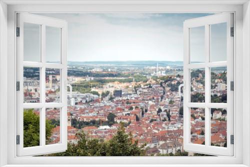 Fototapeta Naklejka Na Ścianę Okno 3D - Blick über Stuttgart-City