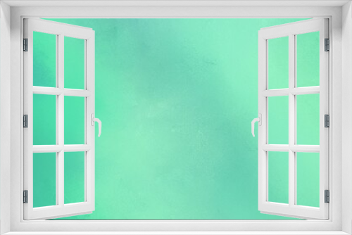 Fototapeta Naklejka Na Ścianę Okno 3D - abstract medium aqua marine, tea green and light sea green colored diffuse painted banner background. can be used as texture, background element or wallpaper