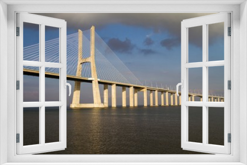 Fototapeta Naklejka Na Ścianę Okno 3D - Ponte Vasco da Gama