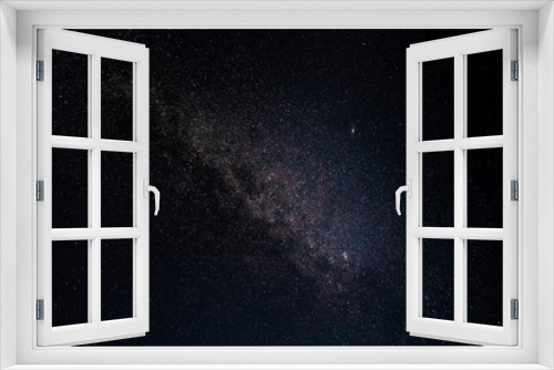 Fototapeta Naklejka Na Ścianę Okno 3D - Night sky with stars and Milky Way galaxy in outer space, universe background