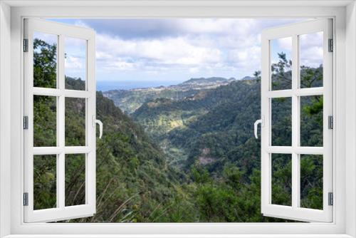 Mountainous countryside scenery Madeira, Portugal, Europe