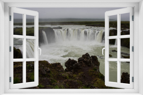 Fototapeta Naklejka Na Ścianę Okno 3D - Godafoss waterfalls