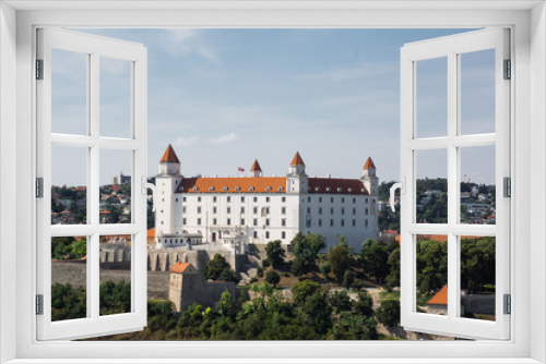 Fototapeta Naklejka Na Ścianę Okno 3D - view of Bratislava Castle famous sight of slovakia