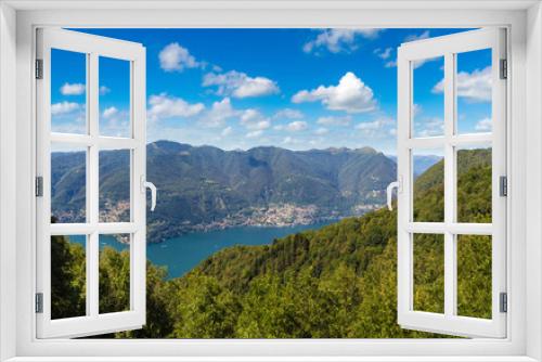 Fototapeta Naklejka Na Ścianę Okno 3D - Panoramic view of lake Como in Italy