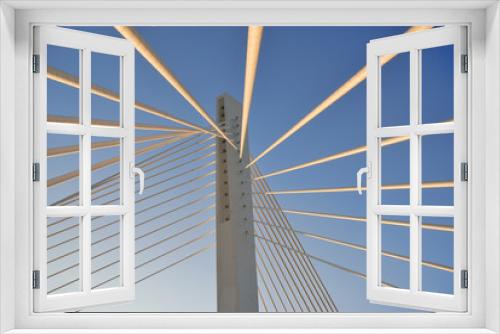Fototapeta Naklejka Na Ścianę Okno 3D - Bridge tower