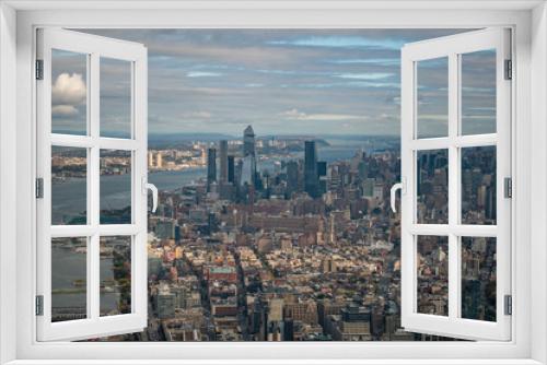 Fototapeta Naklejka Na Ścianę Okno 3D - New York City as seen from top of One Observatory 