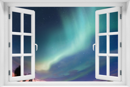 Fototapeta Naklejka Na Ścianę Okno 3D - Northern Lights (Aurora Borealis)