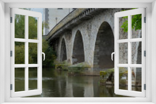 Fototapeta Naklejka Na Ścianę Okno 3D - Limburg an der Lahn. germany. River Lahn. Old bridge