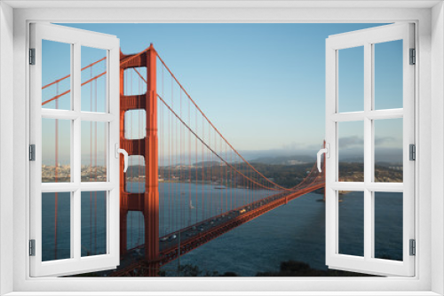 Fototapeta Naklejka Na Ścianę Okno 3D - Golden Gate Bridge, San Francisco, California, USA, Red Bridge, American Bridge