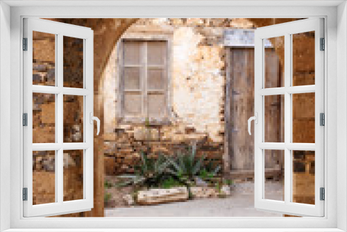 Fototapeta Naklejka Na Ścianę Okno 3D - Spinalonga