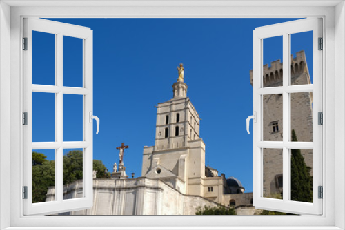 Fototapeta Naklejka Na Ścianę Okno 3D - Beautiful papel palace in Avignon