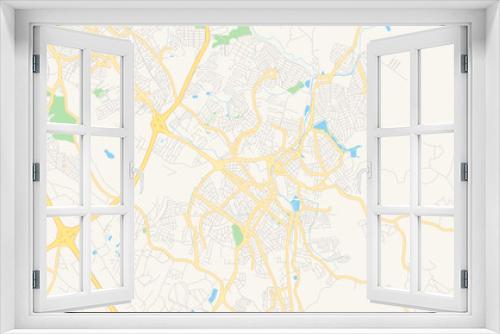 Printable street map of Valinhos, Brazil