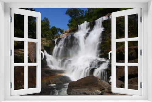 Fototapeta Naklejka Na Ścianę Okno 3D - A man photograph waterfall, north of Thailand