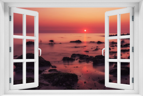 Fototapeta Naklejka Na Ścianę Okno 3D - sunset at the North Sea