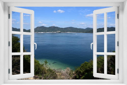 Fototapeta Naklejka Na Ścianę Okno 3D - Landscape of Ohkunoshima in Hiroshima Prefecture. Seto Inland Sea