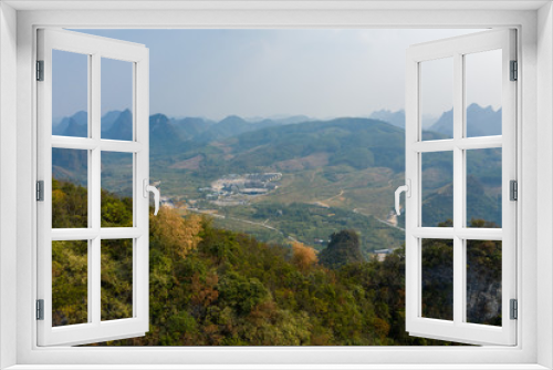 Moon Hill with a natural arch,  in southern China Guangxi autonomous region