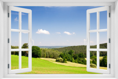 Fototapeta Naklejka Na Ścianę Okno 3D - Sommerlandschaft in Thüringen im Saale-Holzland