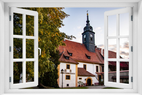 Fototapeta Naklejka Na Ścianę Okno 3D - The castle church of Diesbar-Seußlitz