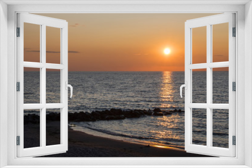 Fototapeta Naklejka Na Ścianę Okno 3D - romantic sunset over baltic sea
