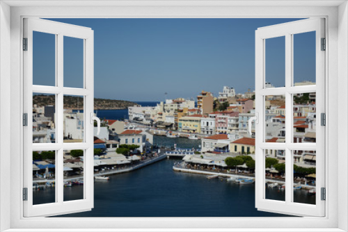 Fototapeta Naklejka Na Ścianę Okno 3D - view of port of crete
