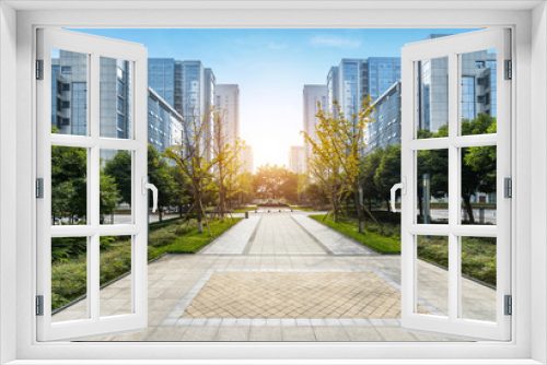 Fototapeta Naklejka Na Ścianę Okno 3D - Modern urban architecture in high tech park, Chongqing, China