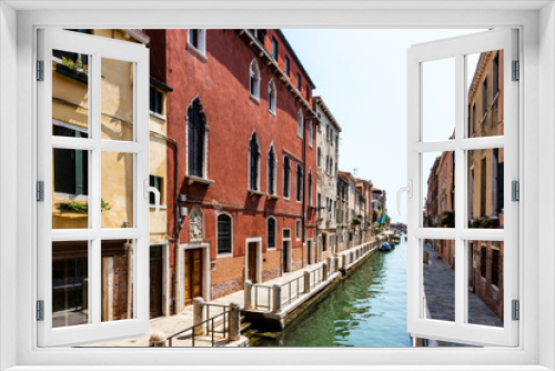 Fototapeta Naklejka Na Ścianę Okno 3D - Kanal in Venedig