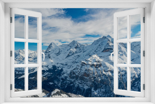 Fototapeta Naklejka Na Ścianę Okno 3D - Eiger Mönch and Jungfrau 2