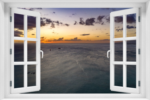 Fototapeta Naklejka Na Ścianę Okno 3D - Waikiki Sunset