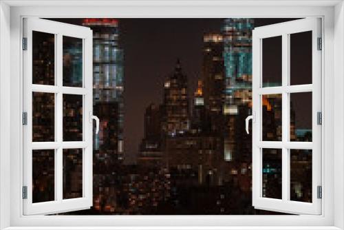 Fototapeta Naklejka Na Ścianę Okno 3D - One World Trade Night 