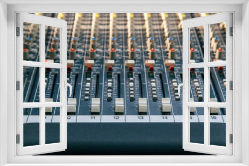 Professional sound mixing panel