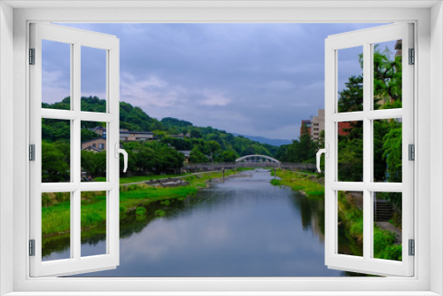 Fototapeta Naklejka Na Ścianę Okno 3D - 浅野川にかかる橋