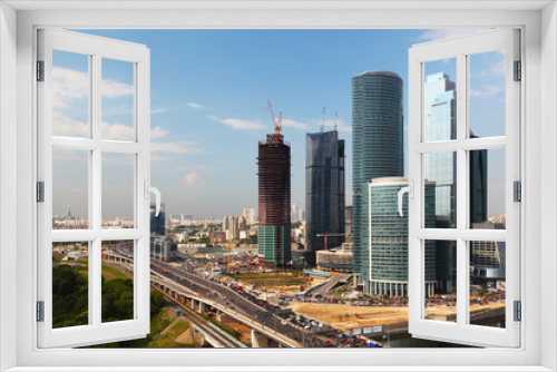 Fototapeta Naklejka Na Ścianę Okno 3D - panorama of Moscow City