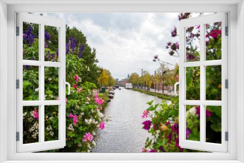Fototapeta Naklejka Na Ścianę Okno 3D - Amsterdam Kanal I