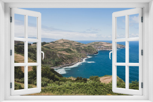 Fototapeta Naklejka Na Ścianę Okno 3D - Ariel view of Portuguese Island