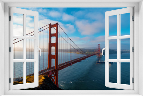 Fototapeta Naklejka Na Ścianę Okno 3D - San Francisco's Golden Gate Bridge from Marin County