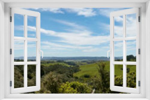 Fototapeta Naklejka Na Ścianę Okno 3D - Bush views of countryside at Helensville, Auckland, New Zealand