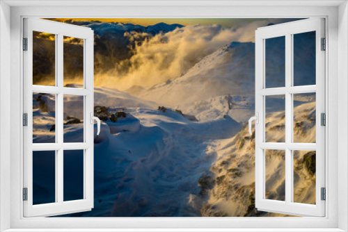Fototapeta Naklejka Na Ścianę Okno 3D - Tatry, Beskid, zachód słońca
