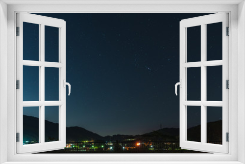Fototapeta Naklejka Na Ścianę Okno 3D - 秋の夜空に瞬く星