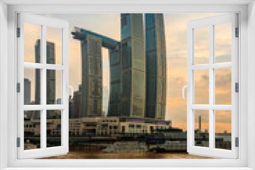 Fototapeta Naklejka Na Ścianę Okno 3D - Sunset city architecture landscape and beautiful sky in Chongqing