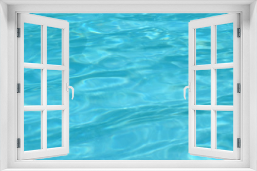 Fototapeta Naklejka Na Ścianę Okno 3D - Swimming pool water wave in blue color