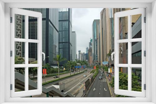 Fototapeta Naklejka Na Ścianę Okno 3D - China, Hong Kong Gloucester road