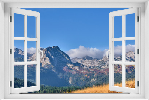 Fototapeta Naklejka Na Ścianę Okno 3D - View of the Durmitor Mountain Range